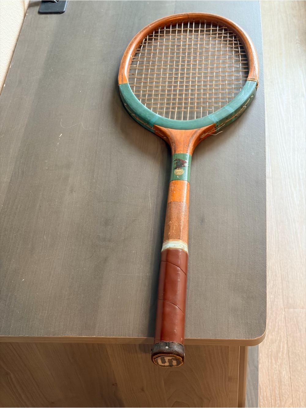 Very rare vintage tennis racket